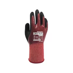   Wonder grip dexcut WG-718 vágásbiztos védőkesztyű piros -M/8 wonder munkavédelmi kesztyű