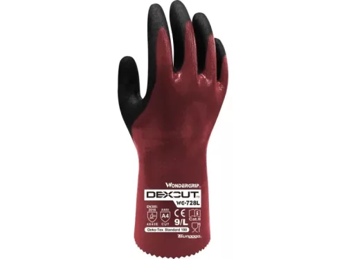 WONDER GRIP DEXCUT WG-728L vágásbiztos védőkesztyű piros -L/9()