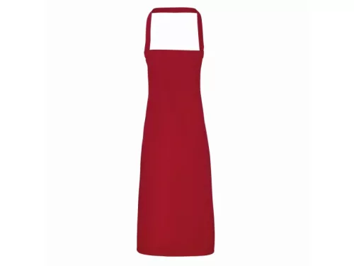 PREMIER PR102 unisex hosszú kötény bordó -U()