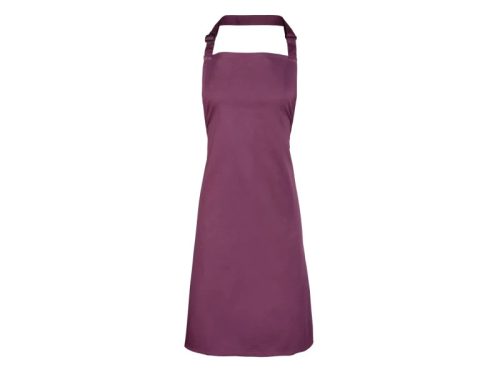 PREMIER PR150 unisex hosszú kötény állítható nyakpánttal 90cm padlizsán -U()