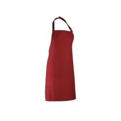   PREMIER PR150 unisex hosszú kötény állítható nyakpánttal 90cm bordó -U()