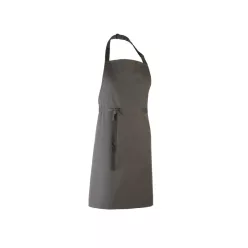   PREMIER PR150 unisex hosszú kötény állítható nyakpánttal 90cm sötétszürke -U()