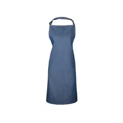   PREMIER PR150 unisex hosszú kötény állítható nyakpánttal 90cm indigókék farmer -U()