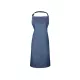 PREMIER PR150 unisex hosszú kötény állítható nyakpánttal 90cm indigókék farmer -U()