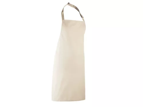 PREMIER PR150 unisex hosszú kötény állítható nyakpánttal 90cm natúr -U()