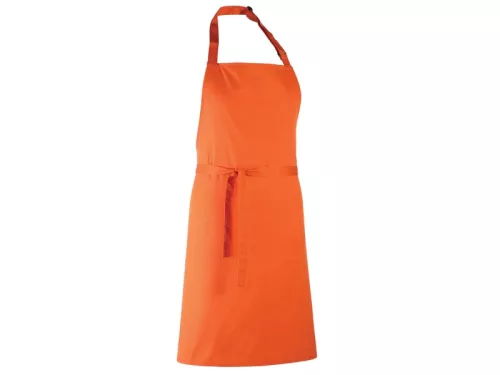 PREMIER PR150 unisex hosszú kötény állítható nyakpánttal 90cm narancs -U()