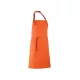 PREMIER PR150 unisex hosszú kötény állítható nyakpánttal 90cm narancs -U()