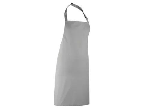 PREMIER PR150 unisex hosszú kötény állítható nyakpánttal 90cm ezüst -U()