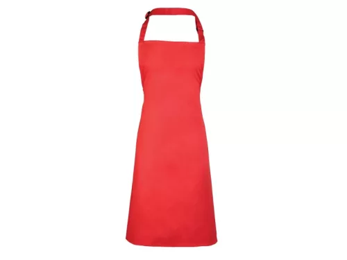 PREMIER PR150 unisex hosszú kötény állítható nyakpánttal 90cm eper -U()