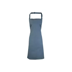   PREMIER PR150 unisex hosszú kötény állítható nyakpánttal 90cm acélszürke -U()