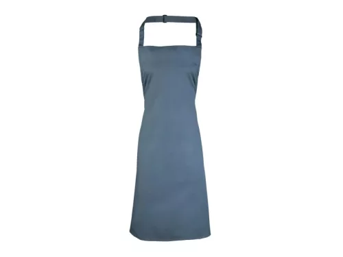 PREMIER PR150 unisex hosszú kötény állítható nyakpánttal 90cm acélszürke -U()