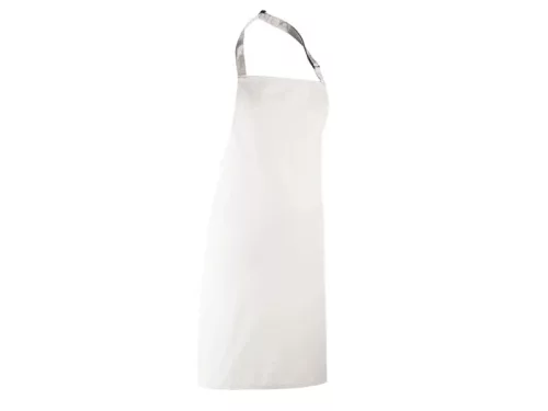 PREMIER PR150 unisex hosszú kötény állítható nyakpánttal 90cm fehér -U()