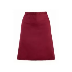 PREMIER PR151 unisex pincér kötény bordó -U()