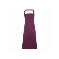   PREMIER PR154 unisex hosszú kötény nagy zsebbel padlizsán -U()