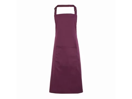 PREMIER PR154 unisex hosszú kötény nagy zsebbel padlizsán -U()