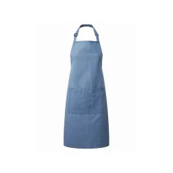   PREMIER PR154 unisex hosszú kötény nagy zsebbel farmerkék -U()