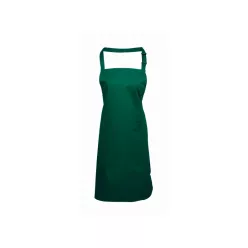   PREMIER PR154 unisex hosszú kötény nagy zsebbel üvegzöld -U()