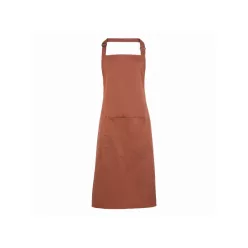   PREMIER PR154 unisex hosszú kötény nagy zsebbel gesztenye -U()