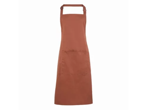 PREMIER PR154 unisex hosszú kötény nagy zsebbel gesztenye -U()