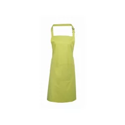 PREMIER PR154 unisex hosszú kötény nagy zsebbel lime -U()