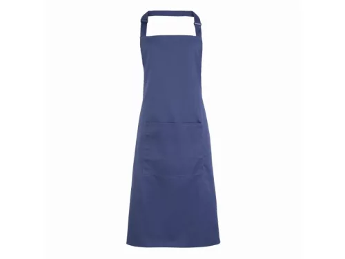 PREMIER PR154 unisex hosszú kötény nagy zsebbel tengerkék -U()