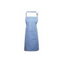   PREMIER PR154 unisex hosszú kötény nagy zsebbel Mid kék -U()