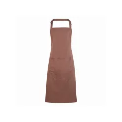   PREMIER PR154 unisex hosszú kötény nagy zsebbel mokka -U()