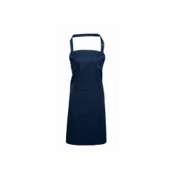   PREMIER PR154 unisex hosszú kötény nagy zsebbel sötétkék -U()