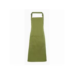   PREMIER PR154 unisex hosszú kötény nagy zsebbel oáziszöld -U()