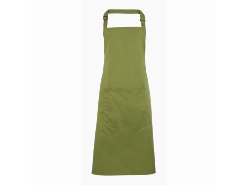 PREMIER PR154 unisex hosszú kötény nagy zsebbel oáziszöld -U()
