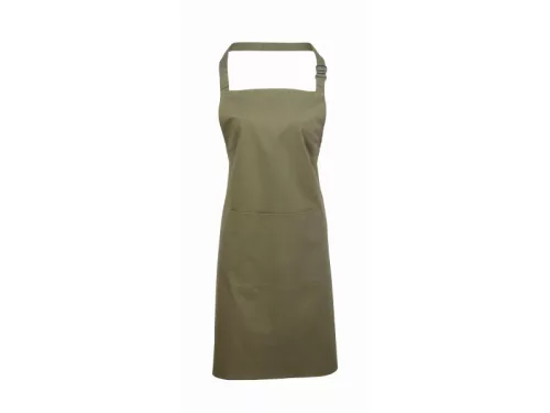 PREMIER PR154 unisex hosszú kötény nagy zsebbel olajzöld -U()