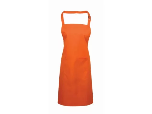 PREMIER PR154 unisex hosszú kötény nagy zsebbel narancs -U()