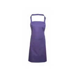 PREMIER PR154 unisex hosszú kötény nagy zsebbel lila -U()
