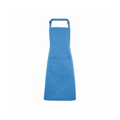   PREMIER PR154 unisex hosszú kötény nagy zsebbel zafír -U()