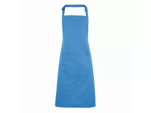 PREMIER PR154 unisex hosszú kötény nagy zsebbel zafír -U()