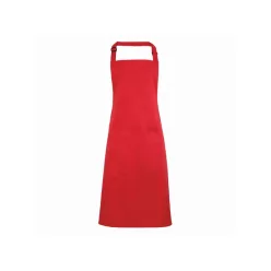 PREMIER PR154 unisex hosszú kötény nagy zsebbel eper -U()
