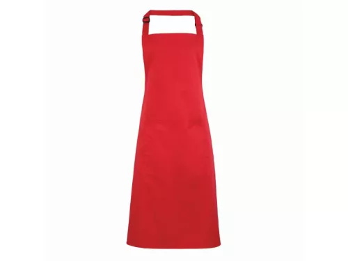 PREMIER PR154 unisex hosszú kötény nagy zsebbel eper -U()
