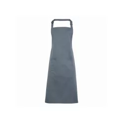   PREMIER PR154 unisex hosszú kötény nagy zsebbel acélszürke -U()
