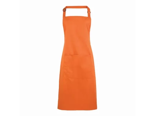 PREMIER PR154 unisex hosszú kötény nagy zsebbel terrakotta -U()
