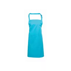   PREMIER PR154 unisex hosszú kötény nagy zsebbel Turquoise -U()