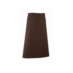 PREMIER PR158 unisex hosszú pincér kötény barna -U()