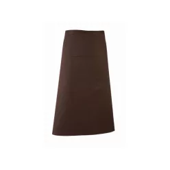 PREMIER PR158 unisex hosszú pincér kötény barna -U()