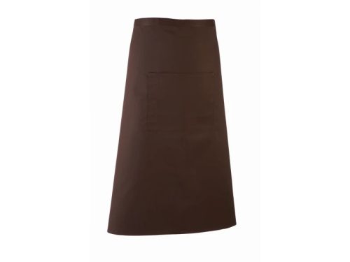 PREMIER PR158 unisex hosszú pincér kötény barna -U()