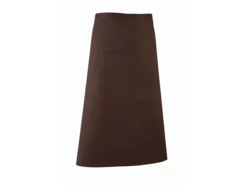 PREMIER PR158 unisex hosszú pincér kötény barna -U()