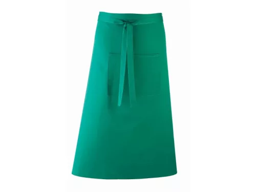PREMIER PR158 unisex hosszú pincér kötény smaragdzöld -U()