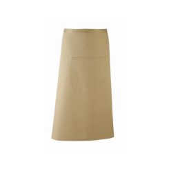 PREMIER PR158 unisex hosszú pincér kötény Khaki -U()