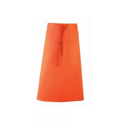 PREMIER PR158 unisex hosszú pincér kötény narancs -U()