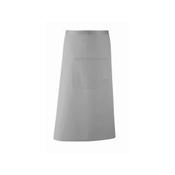 PREMIER PR158 unisex hosszú pincér kötény ezüst -U()