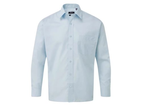 PREMIER PR200 férfi pamut ing hosszúujjú világoskék -2XL/3XL()
