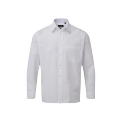 PREMIER PR200 férfi pamut ing hosszúujjú fehér -M/L()